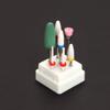 HIONJIN Nail Tools Bit Holder Container Acrylic Storage Box for Milling Cutters Nail Drill Bits Stand Rack Manicure Set Display(E) view 1