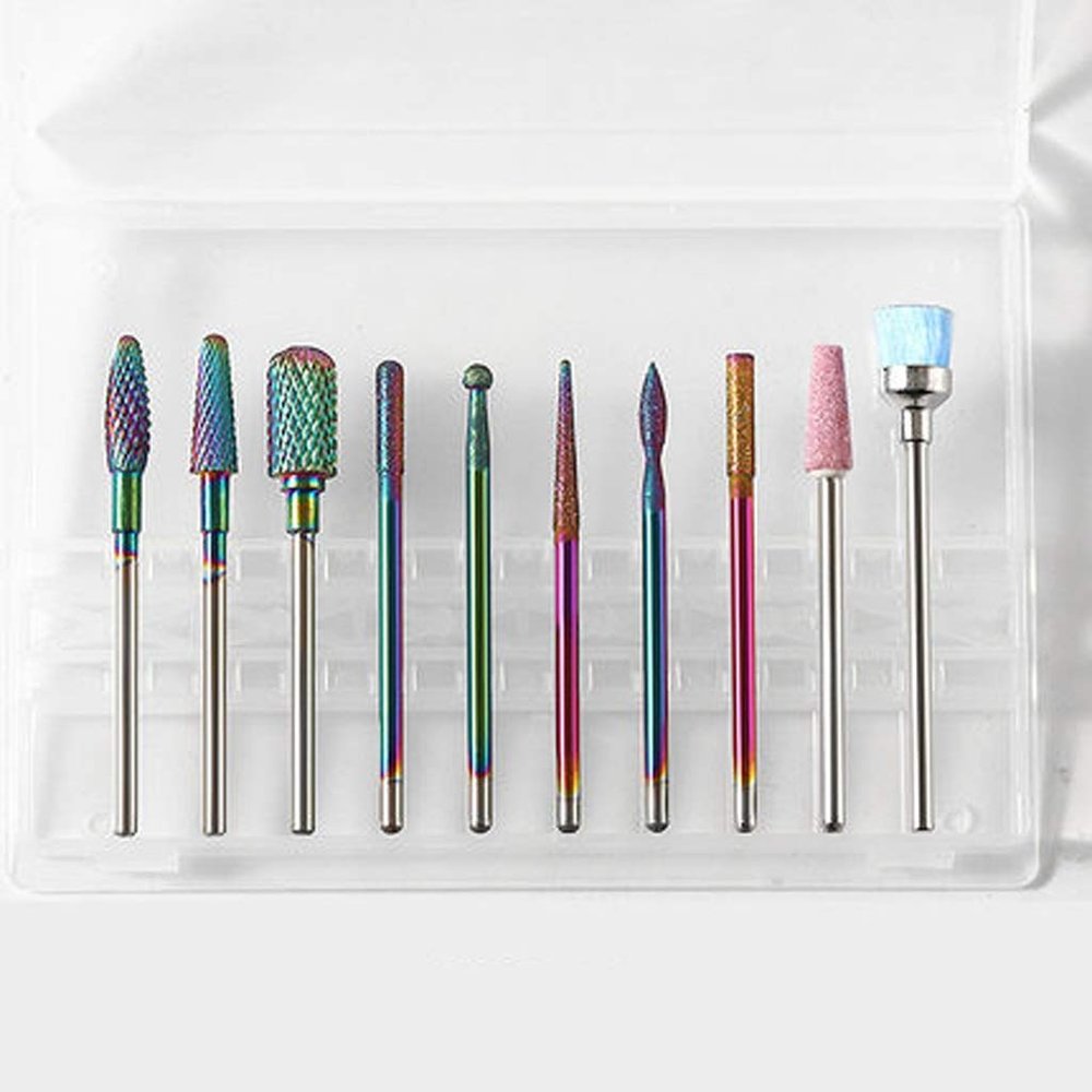 HIONJIN Nail Grinding Nail Drill Bits Dead Skin Remover Electric Nail File Buffer Machine Grinding Polishing Nail Art Tool(Style 6)
