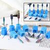 HIONJIN Milling Cutter Manicure Tungsten Round Flame Nail Drill Bit Carbide Ceramic Drill Bits Electric Machine Nail Accessories(10) view 4