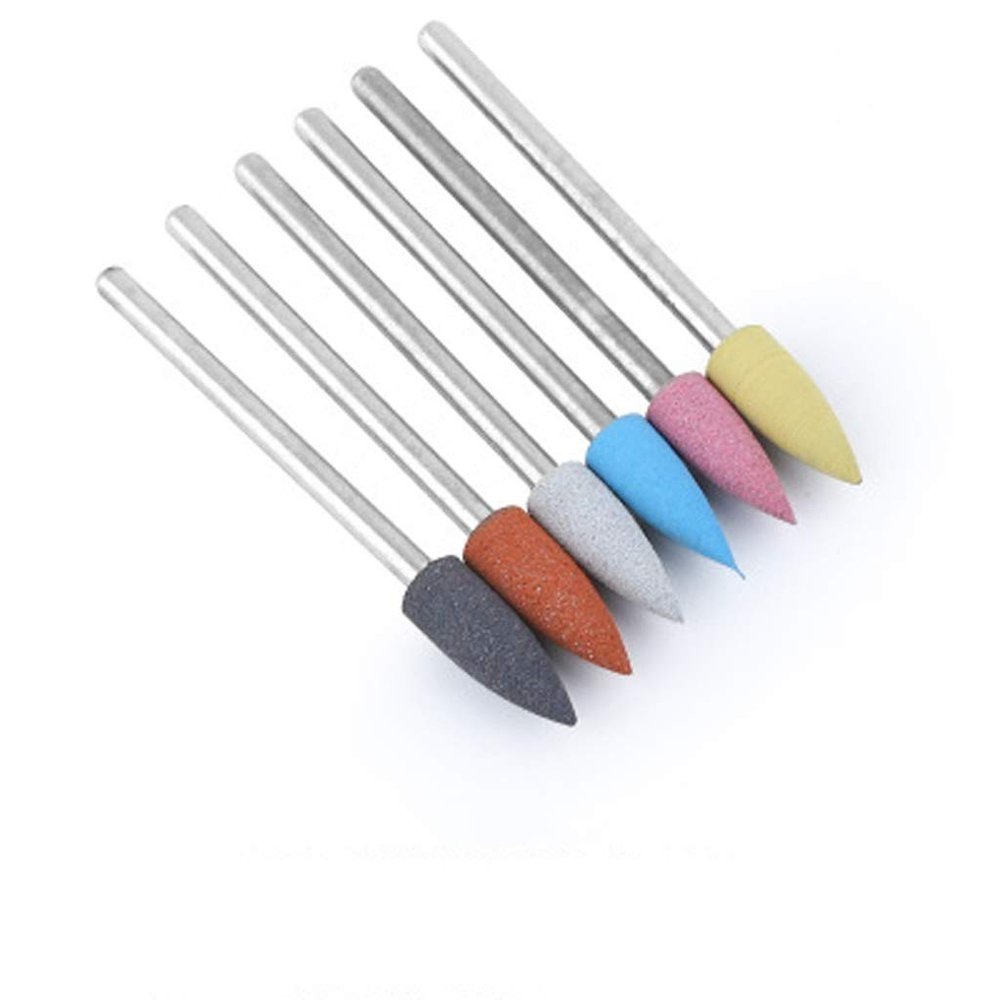 HIONJIN Milling Cutter for Manicure Rubber Stones Nail Drill Bit Machine Manicure Accessories Nail Buffer Polisher Grinder Tool(13)