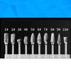 HIONJIN Stainless Steel Nail Drill Bits Electric Manicure Dead Skin Removal Tool Manicure Pedicure Polishing Mill Cutter Nail Files view 2