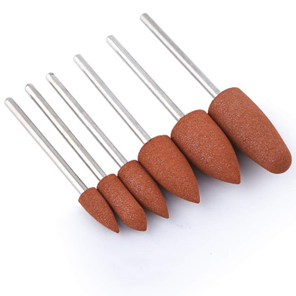 HIONJIN Milling Cutter for Manicure Rubber Stones Nail Drill Bit Machine Manicure Accessories Nail Buffer Polisher Grinder Tool(5)