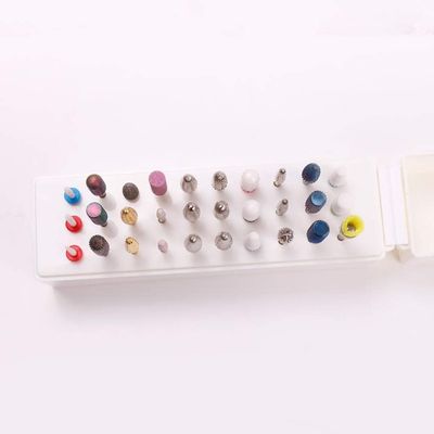 HIONJIN Nail Drill Bit Holder Storage Nail Bit Case Acrylic Nails Box Container for Milling Cutter Manicure Organizer Stand Tool