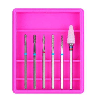 HIONJIN Diamond Nail Drill Bit Rotery Electric Milling Cutters for Pedicure Manicure Files Cuticle Burr Nail Tools Accessories(6)