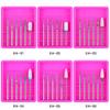 HIONJIN Diamond Nail Drill Bit Rotery Electric Milling Cutters for Pedicure Manicure Files Cuticle Burr Nail Tools Accessories(6) view 3