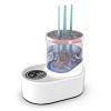 Electric Makeup Brush Cleaner Dryer Machine, Rechargeable Cordless 850RPM Automatic Cleaning Drying Device with Transparent Body, Deep Gentle Cleansing for Makeup Brushes, Large view 1