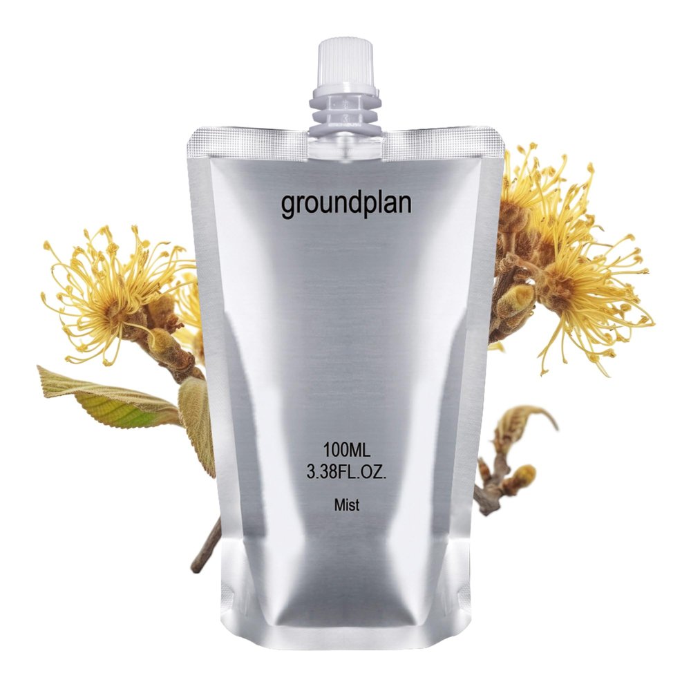groundplan SOS Witch Rescue Mist (Refill) - 80% Witch Hazel Toner with Cica for Redness Relief, Calming Silver Spray for Sensitive Skin, Korean Skin Care (3.38fl oz)