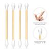 500 Count Cotton Swabs,Round & Pointed Tip Cotton Swabs,Double Precision Tips for Personal Care and Makeup Wooden Cotton Sticks with Storage Box view 3