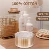 500 Count Cotton Swabs,Round & Pointed Tip Cotton Swabs,Double Precision Tips for Personal Care and Makeup Wooden Cotton Sticks with Storage Box view 4