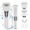 Electric Bikini Epilator for Women, 5 in 1 Hair Removal for Face, Chin, Arm, Leg, Armpit, Bikini Trimmer, IPX6 Waterproof, USB Rechargeable, Wet & Dry Lady Shaver,2 Speeds & 5 Cutter Heads view 1