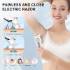 Electric Bikini Epilator for Women, 5 in 1 Hair Removal for Face, Chin, Arm, Leg, Armpit, Bikini Trimmer, IPX6 Waterproof, USB Rechargeable, Wet & Dry Lady Shaver,2 Speeds & 5 Cutter Heads view 3