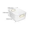 2pcs Box Storage Box Clear Makeup Organizer Storage Crate Freezer Organizer Bins Stackable Storage Bins Lazy Susan Turntable Clear Storage Bins Sundries Organizer Cosmetic Rack view 2