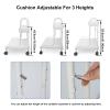 Elitzia Pedicure Cart and Foot Bath Bucket Pedicure Foot Spa 3 Adjustable Height Trolley ABS Foot Bath Tub Foot Massage Esthetician Cart Foot Rest for Pedicure Stand at Home Salon Without Wheels view 4