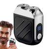 Compact Electric - 2025 LCD Display, Waterproof Men's Shaver | Magnetic dul-Head Design Portable Facial Shaver, Portable Electric Shaver Lightweight Rechargeable Shaver for Home Use view 1