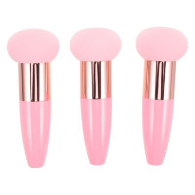 Beaupretty 3pcs Handheld Mushroom Makeup Sponge for Foundation Blush and Powder Application Soft Comfortable Multi-functional Cosmetic Tool with Stable Grip and Handle