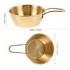 Beaupretty 2pcs Ergonomic Stainless Steel Shaving Bowls for Men Quick Lather Production Soap Containers for Wet Shaving Comfortable Grip Design for Male Grooming view 2