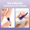 Zesuti Bikini Trimmer for Women,Electric Razors for Women & LED Display,Wet/Dry Pubic Body Hair Trimmer,IPX7 Waterproof-Easy Cleaning Body Shaver Bikini Razor,Ceramic Blade,Women's Gifts,Purple view 4