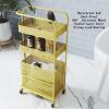 Beauty Salon Trolley,Space Saving Rolling Beauty Cart,Rolling Storage Station Esthetic Supply Holder for Beauty Spa Cosmetology Massage, Tattoo Manicure Tool Holder Station(White) view 3