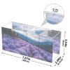 Makeup Brush Organizer Pencil Holder Pen Organizer Clear for Desk Lavender Field Cosmetic Brushes Stationery Storage view 3