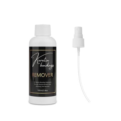 GlamorDove 100ml Hair Extensions Remover Keratin Bonding Glue Remover Super Fast Remover for K Tip Bonded Hair Extensions Keratin Hot Melt Glue Remover for Pre-bonded Extensions Quickly Dissolve