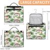 JXDXHCW Toiletry Bag with Hanging Hook Makeup Bag Leaf Hedgehog Cosmetic Case Travel Organizer for Women Men Traveling Wash Bag view 2