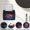 YPPAHHHH Makeup Organizer Bag Galaxy Dolphin Large Cosmetic Bag for Women Men Hanging Makeup Case with Handle, Double Zipper Cosmetic Case for Travel Vacations Gift view 4