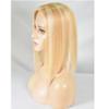 14 Inch Long Hair Toppers for Women,100% Remy Human Hair 4x6 Inch Mono net with PU around with 3 Non-slip Clips,Human Hair Hairpieces for Women with Hair Loss (#27AP#613 color) view 2