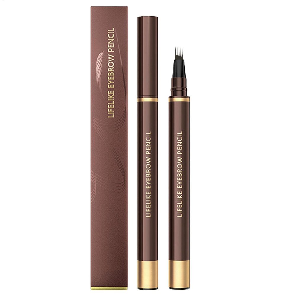 Four Tipped Precise Brow Pen - Four Tips Waterproof Eyebrow Pencil, Brow Enhancing Pen, Eye Brow Definer Pencil, Four Tip Eyebrow Pen | Sweat proof Eyebrow Pen, Eye Brow Pencils For Women Girls