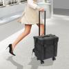 mignonnememe Rolling Makeup Case, Professional Cosmetic Organizer with 8 Drawers & Wheels, Portable Train Case for Travel, Home, Salon, Mobile Makeup Artists Black view 2