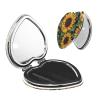 DWVTFSM Floral Sunflower Compact Mirror Small Travel Makeup Mirror 2X 1x Magnification Portable Folding Mirror Lightweight Metal Cosmetic Pocket Mirror for Women Gifts view 1