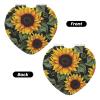 DWVTFSM Floral Sunflower Compact Mirror Small Travel Makeup Mirror 2X 1x Magnification Portable Folding Mirror Lightweight Metal Cosmetic Pocket Mirror for Women Gifts view 2