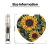 DWVTFSM Floral Sunflower Compact Mirror Small Travel Makeup Mirror 2X 1x Magnification Portable Folding Mirror Lightweight Metal Cosmetic Pocket Mirror for Women Gifts view 3