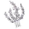Beaupretty Rhinestone Floral Hair Combs for Women Elegant Decorative Hair Accessories for Weddings Proms and Special Occasions Versatile and Stylish Sparkling Ornaments view 1