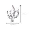 Beaupretty Rhinestone Floral Hair Combs for Women Elegant Decorative Hair Accessories for Weddings Proms and Special Occasions Versatile and Stylish Sparkling Ornaments view 2