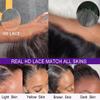 oulaer Highlight #4/27 Color Layered Cut Straight Human Hair Wig with Side Part Bangs Brazilian Hair 13x4 HD Transparent Lace Front Wig Pre Plucked Remy Hair 150% Density Bleached Knots 24inch view 4