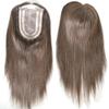 14 Inch Long Hair Toppers for Women,100% Remy Human Hair 4x6 Inch Mono net with PU around with 3 Non-slip Clips,Human Hair Hairpieces for Women with Hair Loss (#3 color) view 1