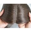 14 Inch Long Hair Toppers for Women,100% Remy Human Hair 4x6 Inch Mono net with PU around with 3 Non-slip Clips,Human Hair Hairpieces for Women with Hair Loss (#3 color) view 4