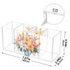 Makeup Brush Organizer Pencil Holder Pen Organizer Clear for Desk Bouquet Cute Flower Cosmetic Brushes Stationery Storage view 3