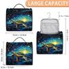 JXDXHCW Toiletry Bag with Hanging Hook Makeup Bag Sea Turtle Oil Paiting Starry Night Cosmetic Case Travel Organizer for Women Men Traveling Wash Bag view 2