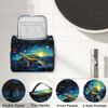 JXDXHCW Toiletry Bag with Hanging Hook Makeup Bag Sea Turtle Oil Paiting Starry Night Cosmetic Case Travel Organizer for Women Men Traveling Wash Bag view 3