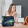 JXDXHCW Toiletry Bag with Hanging Hook Makeup Bag Sea Turtle Oil Paiting Starry Night Cosmetic Case Travel Organizer for Women Men Traveling Wash Bag view 4