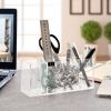 Makeup Brush Organizer Pencil Holder Pen Organizer Clear for Desk Sloth Sleeping Cosmetic Brushes Stationery Storage view 4