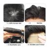 LPOCIKZADEC Bald wig Men Toupee Human Hair Full Lace Indian Human Hair Wig for Man Human Hair System Water Curly Human Hair Topper Wigs for men(10MM Curly,8x10) view 3