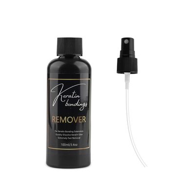 GlamorDove 100ml Hair Extensions Remover Keratin Bonding Glue Remover Super Fast Remover for K Tip Bonded Hair Extensions Keratin Hot Melt Glue Remover for Pre-Bonded Extensions Quickly Dissolve