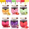 6 PCS Bee Lip Balm Honey Pot, Honey Strawberry Watermelon Apple Vanilla Peach Bee Lip Balm Sleeping Lip Mask Overnight with Sticks, Honey Pot Lip Balm Exfoliating Prevention Dry and Crack Lip Scrubs view 1