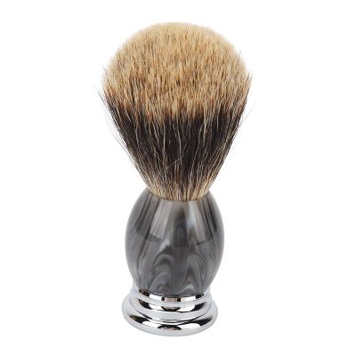 SOUQDWL Shaving Brush,Shaving Brush, Synthetic Shaving Brush Resin Beard Aluminum Alloy Handle Shaving Cream Brush for Men Dad Boyfriend
