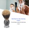 SOUQDWL Shaving Brush,Shaving Brush, Synthetic Shaving Brush Resin Beard Aluminum Alloy Handle Shaving Cream Brush for Men Dad Boyfriend view 3