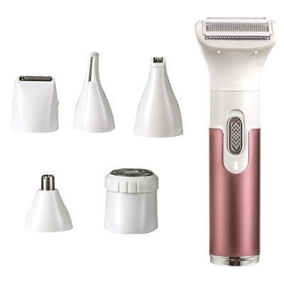 Electric Razro 6-in-1 Women Shaver Hair Remover For Face Eyebrow And Underarm Trimmer Hair Removal Tool