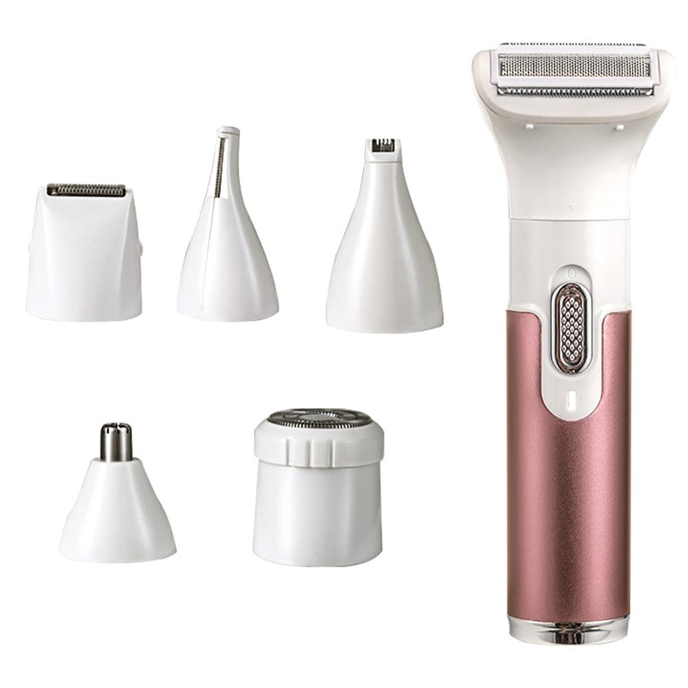 Electric Razro 6-in-1 Women Shaver Hair Remover For Face Eyebrow And Underarm Trimmer Hair Removal Tool