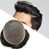 Toupee for men with Soft Full Lace men hair pieces human hair replacement Transparent Lace Hair system for men Thin French Lace Wigs unit for men 5"x7" #1 Jet Black-100% Light to Med-Light Density view 1